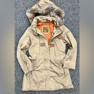 Carolina Herrera parka with removable real fur hood